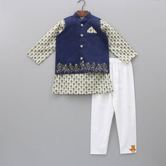 AZ-422 | Panjabi Koti Set